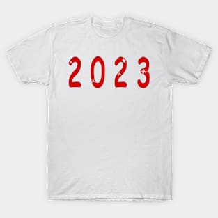 Numeral 2023, 2023,  new year, number 2023, number one, new year gift, 2023 gift, 2023 design, date, new year 2023, 2023 new year T-Shirt